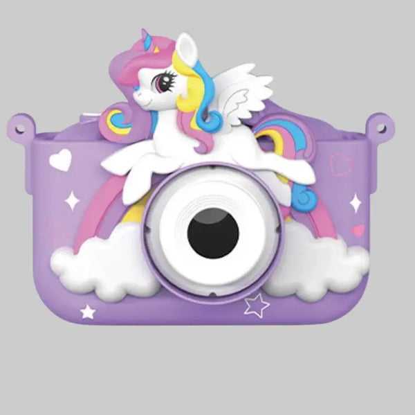 Kids Digital Camera – Unicorn & Cat Cartoon Camera with 64GB Card | HD 1080P Children Camera