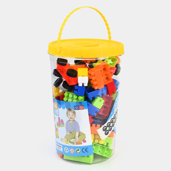 Wonder Play Building Blocks – 170-Piece Creative Construction Set with Storage Bucket