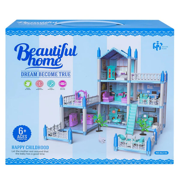 Luxury Dream Doll House Villa Playset for Kids