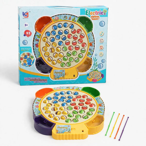 Electric Fishing Game Toy for Kids – Rotating Fish with Music