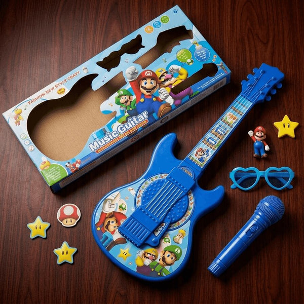 Kids Music Guitar Toy Set with Microphone