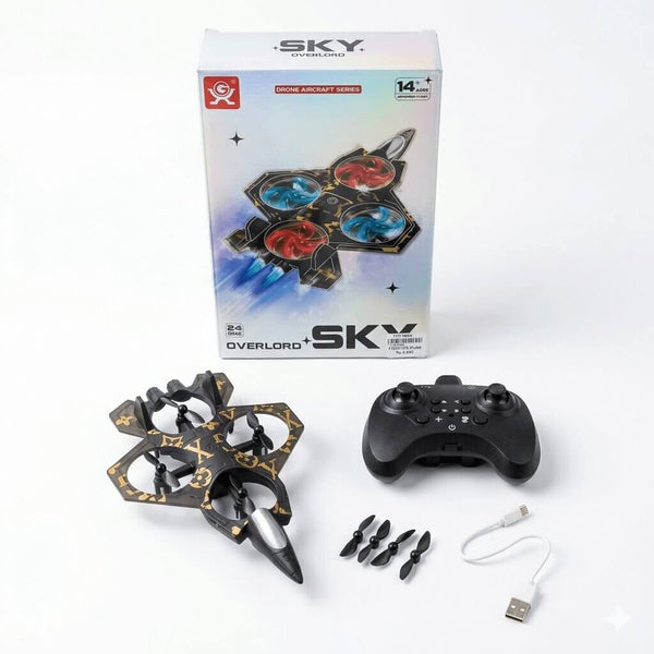 SKY Overlord Mini RC Drone With Controller – Kids Flying Toy