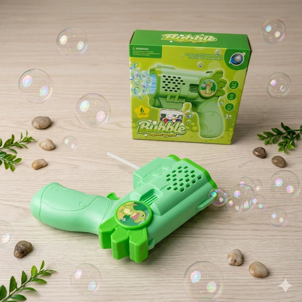 Bubble Gun Toy for Kids – Automatic Bubble Blaster with Light & Sound ( Green )