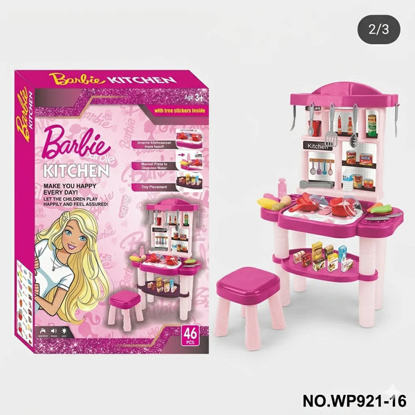 Barbie My Sweet Kitchen – 46 Piece Deluxe Culinary Playset