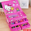 54 Piece Hello Kitty Kids Art Set – Drawing & Coloring Kit with Crayons, Markers, Colored Pencils & Watercolors