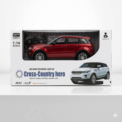 1:14 Scale Remote Control SUV Car – Cross-Country Hero RC Vehicle Toy (Red)
