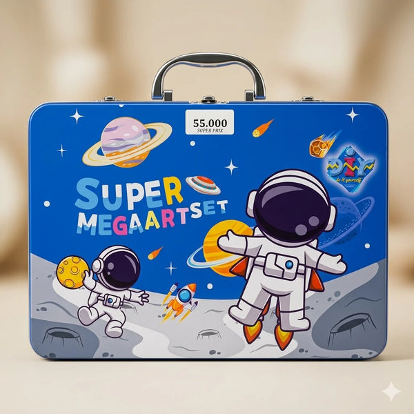 Kids Super Mega Art Set – 86+ Pieces Drawing & Coloring Kit in Portable Suitcase | Markers, Crayons, Paints & Brushes for Kids