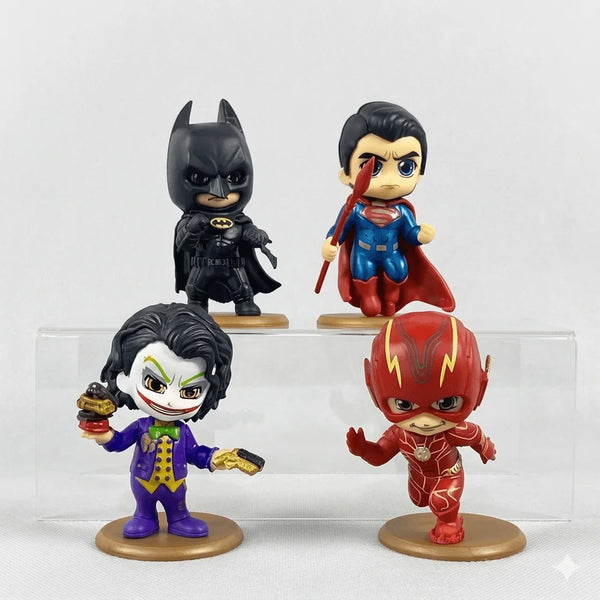 Justice League Mini Action Figures Set – Batman Superman Joker Flash Collectible Toys